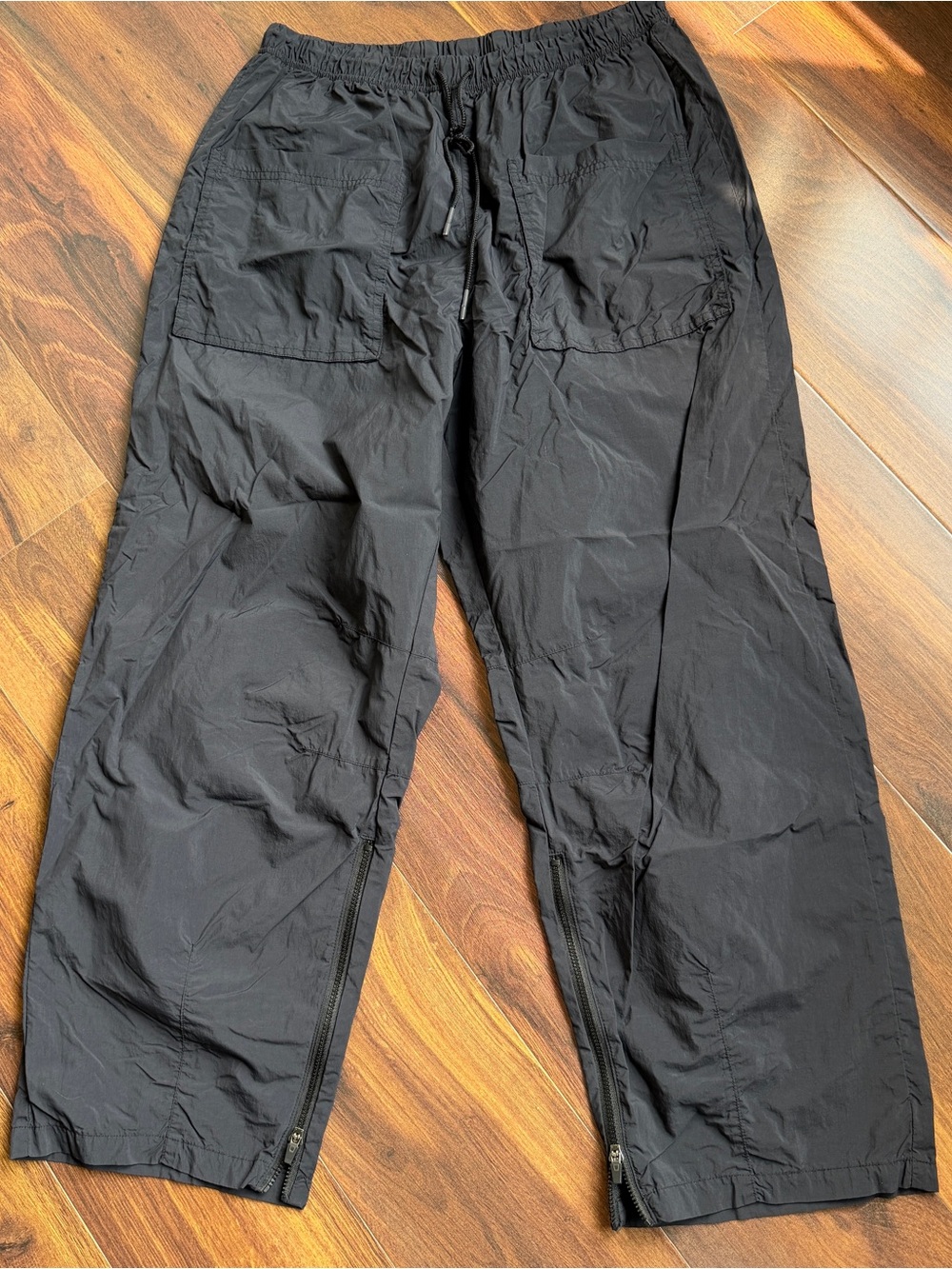 FP Movement Fly By Night Pants Drawstring Wide Leg Nylon Womens M